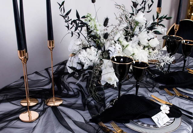 Студия декора «‎Мятный пряник»‎‎ | Черно-белая свадьба